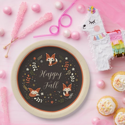 Fallfüchse mit benutzerdefinierbaren Tellern für P Pappteller (Party)