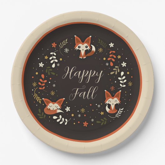 Fallfüchse mit benutzerdefinierbaren Tellern für P Pappteller (Vorderseite)