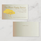 Fallginkgo-Blätter Visitenkarte (Vorne/Hinten)