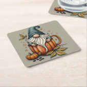 Fallgnom-Untersetzer Rechteckiger Pappuntersetzer (angewinkelt)