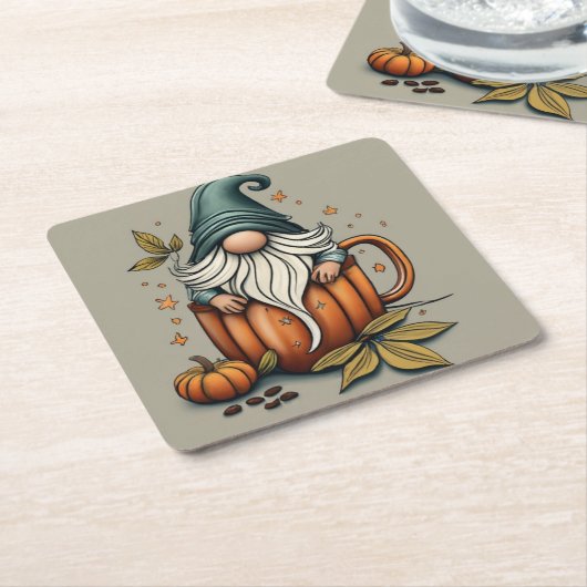 Fallgnom-Untersetzer Rechteckiger Pappuntersetzer (angewinkelt)