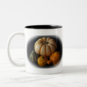 Fallgürtel und Kürbis Zweifarbige Tasse