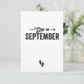 Fällige Ankündigung von September Schwangerschafts (Stehend Vorderseite)