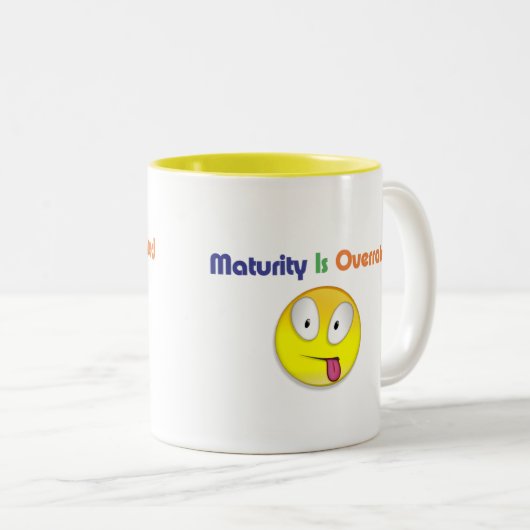 Fälligkeit wird überbewertet zweifarbige tasse (VorderseiteRechts)