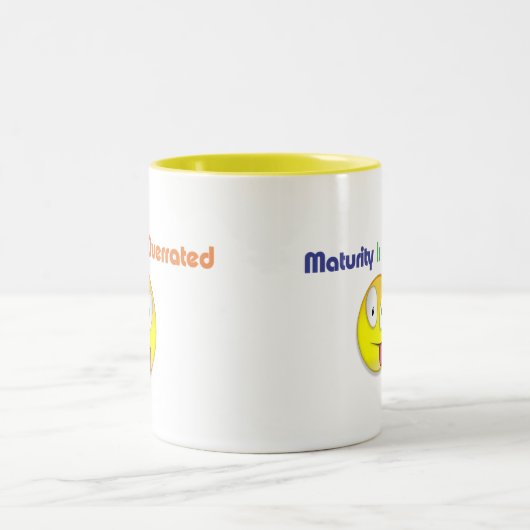 Fälligkeit wird überbewertet zweifarbige tasse (Mittel)