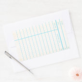 Fälligkeitskarte für das Bibliotheksbuch Rechteckiger Aufkleber (Umschlag)