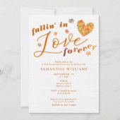Fallin' in Liebe Forever Elegantes Fall Brautparty Einladung (Vorderseite)