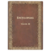 Falling Antique Encyclopedia Book Klemmbrett (Rückseite)