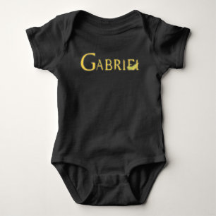 Falling Archangel Gabriel Front und Back Baby Strampler