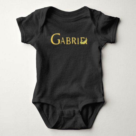 Falling Archangel Gabriel Front und Back Baby Strampler (Vorderseite)