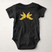 Falling Archangel Gabriel Front und Back Baby Strampler (Rückseite)