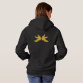Falling Archangel Gabriel Front und Back Hoodie (Schwarz voll)