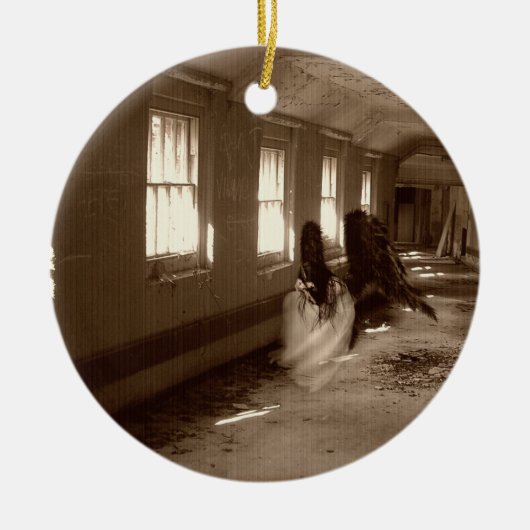 Falling Asylum Angel Keramik Ornament (Vorne)