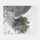 Falling Autumn Angel Fleecedecke (Vorderseite (Horizontal))