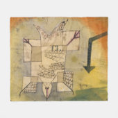Falling Bird Paul Klee 1919 Fleecedecke (Vorderseite (Horizontal))