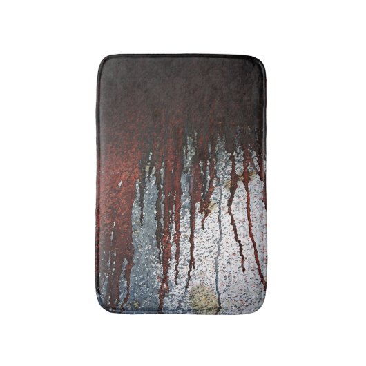 Falling Bloody Rust-Tropfen Badematte (Vorderseite Vertikal)