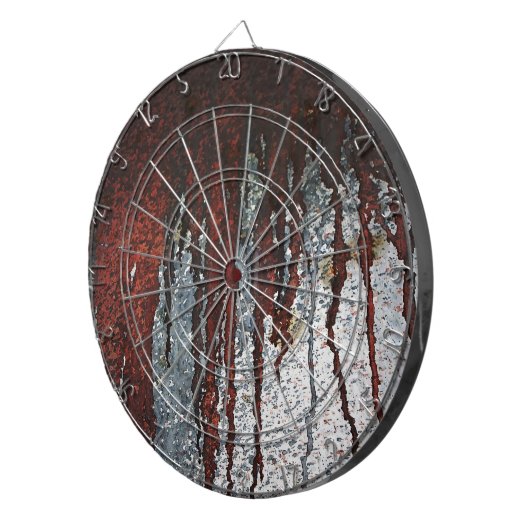 Falling Bloody Rust-Tropfen Dartscheibe (Vorderseite rechts)