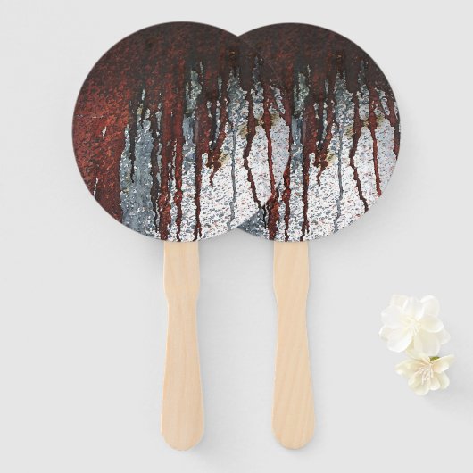 Falling Bloody Rust-Tropfen Fächer (Vorne und Hinten)