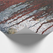 Falling Bloody Rust-Tropfen Geschenkpapier (Ecke)