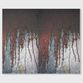 Falling Bloody Rust-Tropfen Geschenkpapier (Flach)