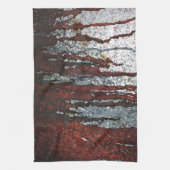 Falling Bloody Rust-Tropfen Geschirrtuch (Vertikal)
