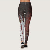 Falling Bloody Rust-Tropfen Leggings (Rückseite)