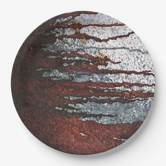 Falling Bloody Rust-Tropfen Pappteller (Vorderseite)