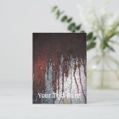 Falling Bloody Rust-Tropfen Postkarte (Stehend Vorderseite)