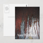 Falling Bloody Rust-Tropfen Postkarte (Vorne/Hinten)
