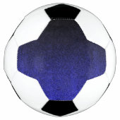 Falling Blue & Black Glitzer Gradient Fußball (Vorderseite)
