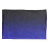 Falling Blue & Black Glitzer Gradient Kissenbezug (Rückseite)