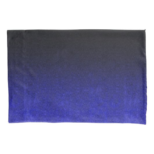 Falling Blue & Black Glitzer Gradient Kissenbezug (Vorderseite)