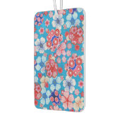 Falling Blue Cascading Floral Chirimen Autolufterfrischer (Links)