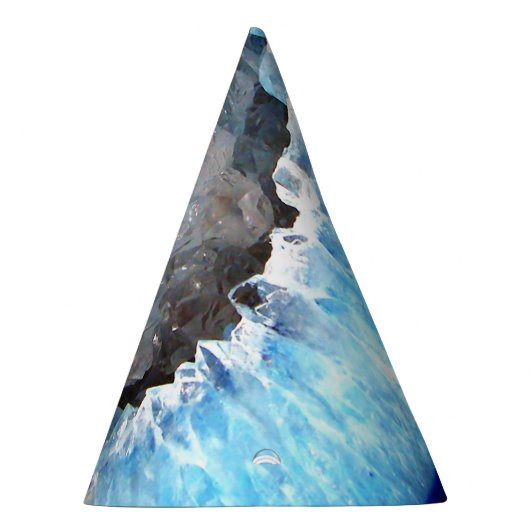 Falling Blue Crystal Geode Partyhütchen (Rechts)