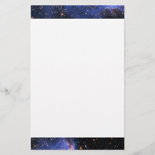 Falling Blue Embrionic Starfield Briefpapier (Vorderseite)