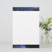 Falling Blue Embrionic Starfield Briefpapier (Stehend Vorderseite)