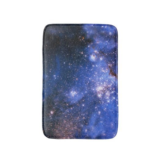Falling Blue Embrionic Stars Badematte (Vorderseite Vertikal)