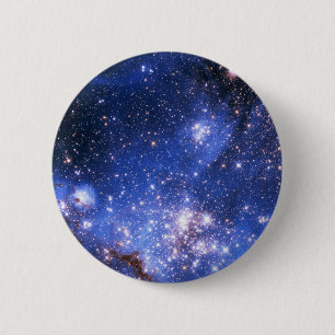 Falling Blue Embrionic Stars Button