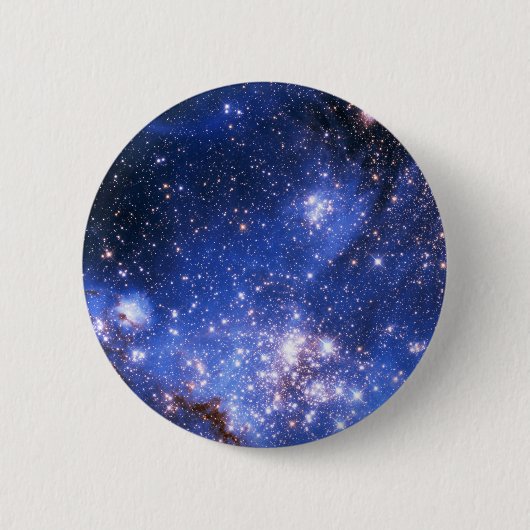 Falling Blue Embrionic Stars Button (Vorderseite)