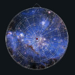 Falling Blue Embrionic Stars Dartscheibe<br><div class="desc">Embrionische Sterne in einer kleinen magellanischen Wolke,  im Milchweg. Von mir digital verbessert. Gutschrift an Nasa public domain. Klicken Sie auf 'Anpassen',  um Ihren eigenen personalisierten Text hinzuzufügen!</div>