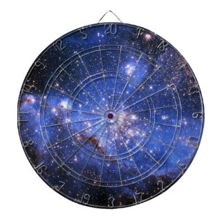 Falling Blue Embrionic Stars Dartscheibe