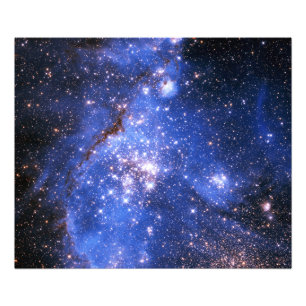 Falling Blue Embrionic Stars Fotodruck