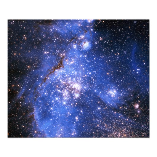 Falling Blue Embrionic Stars Fotodruck (Vorne)