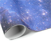 Falling Blue Embrionic Stars Geschenkpapier (Rolleneckpunkt)