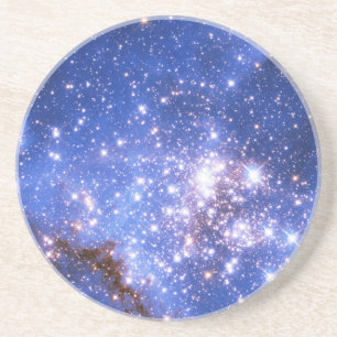 Falling Blue Embrionic Stars Getränkeuntersetzer