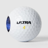 Falling Blue Embrionic Stars Golfball (Logo)