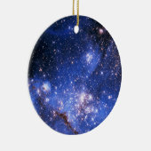 Falling Blue Embrionic Stars Keramikornament (Rechts)