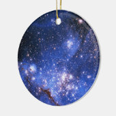 Falling Blue Embrionic Stars Keramikornament (Links)