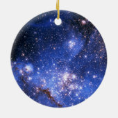 Falling Blue Embrionic Stars Keramikornament (Hinten)