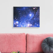 Falling Blue Embrionic Stars Leinwanddruck (Insitu (Wohnzimmer))